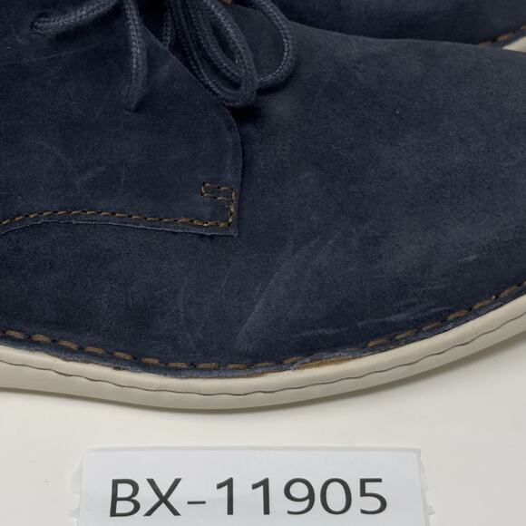 Born Theo Men’s Chukka Boots Size 10.5 Navy Blue Leather Casual Comfort Lace Up